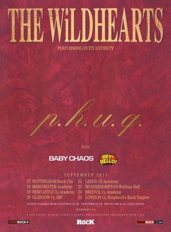 The Wildhearts UK Tour Poster (Sep 2015)