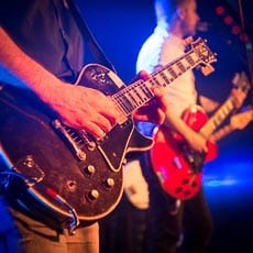 Baby Chaos performing at the Gibus Club, Paris. On tour in France