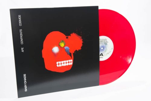 Baby Chaos - Ape Confronts Cosmos - Sleeve showing red vinyl